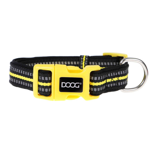 Neoprene Dog Collar Bolt Neon Yellow/Black
