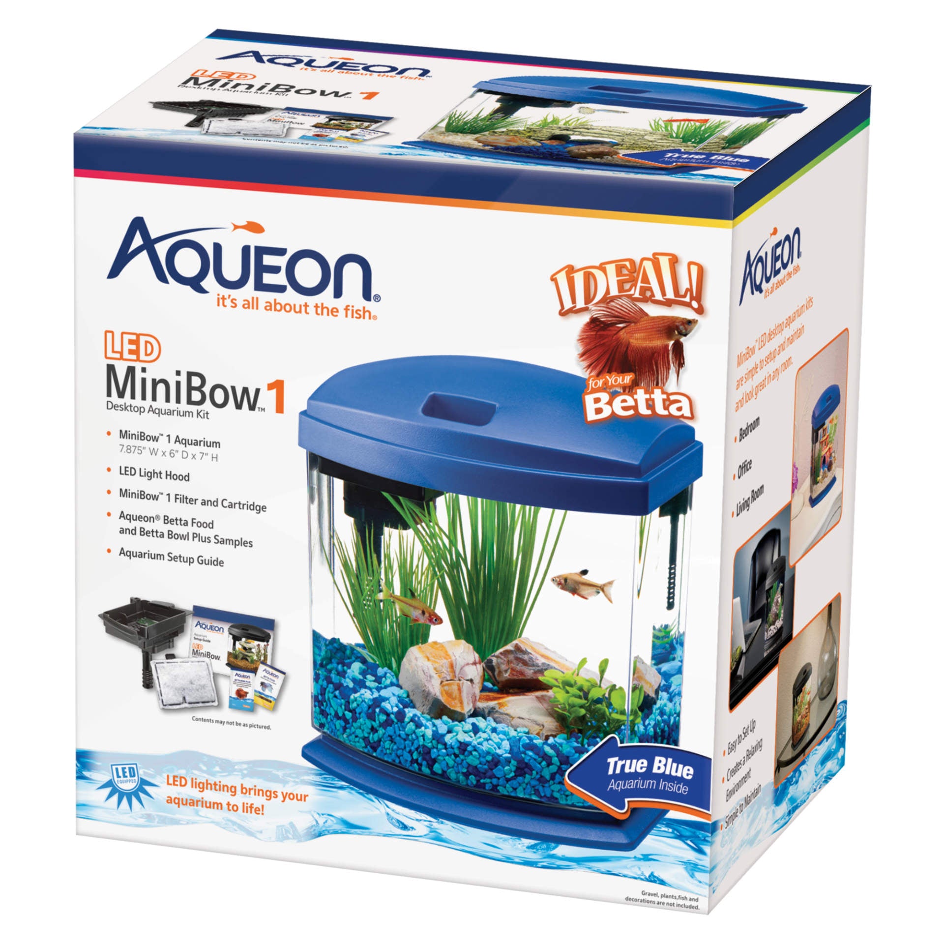 MiniBow LED Aquarium Kit, 1 Gallon / Blue MiniBow LED Aquarium Kit, 1 Gallon / Blue