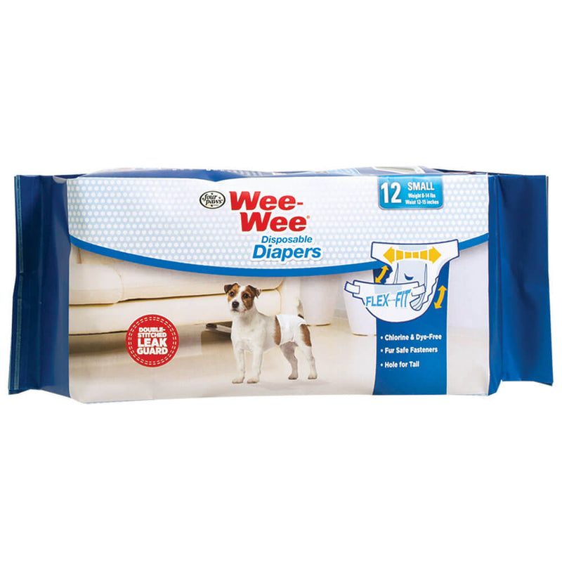 Load image into Gallery viewer, Four Paws Wee-Wee Disposable Diapers 12 pack
