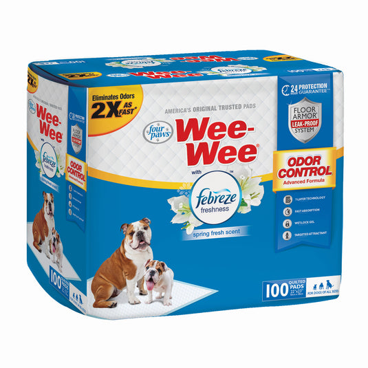 Four Paws Wee-Wee Odor Control with Febreze Freshness Pads