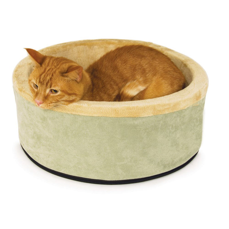 Load image into Gallery viewer, K&amp;H Pet Products Thermo-Kitty Bed Sage
