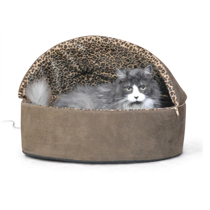 Load image into Gallery viewer, K&amp;H Pet Products Thermo-Kitty Bed Deluxe Hooded Small

