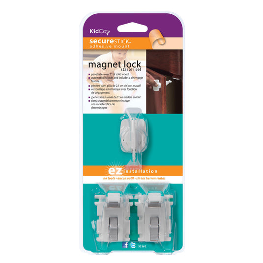 Kidco Magnet Lock and Key Adhesive Mount