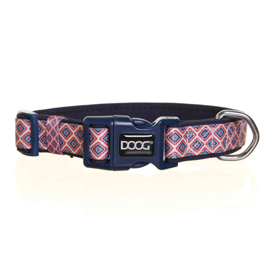 Neoprene Dog Collar Gromit Blue/Pink