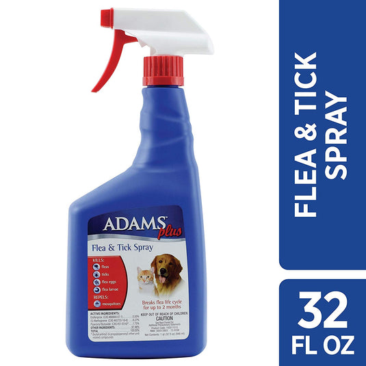 Adams Plus Flea and Tick Spray for Cats and Dogs