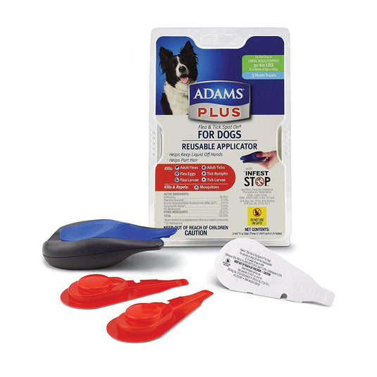 Adams Plus Flea and Tick Spot on Dog 3 Month Supply