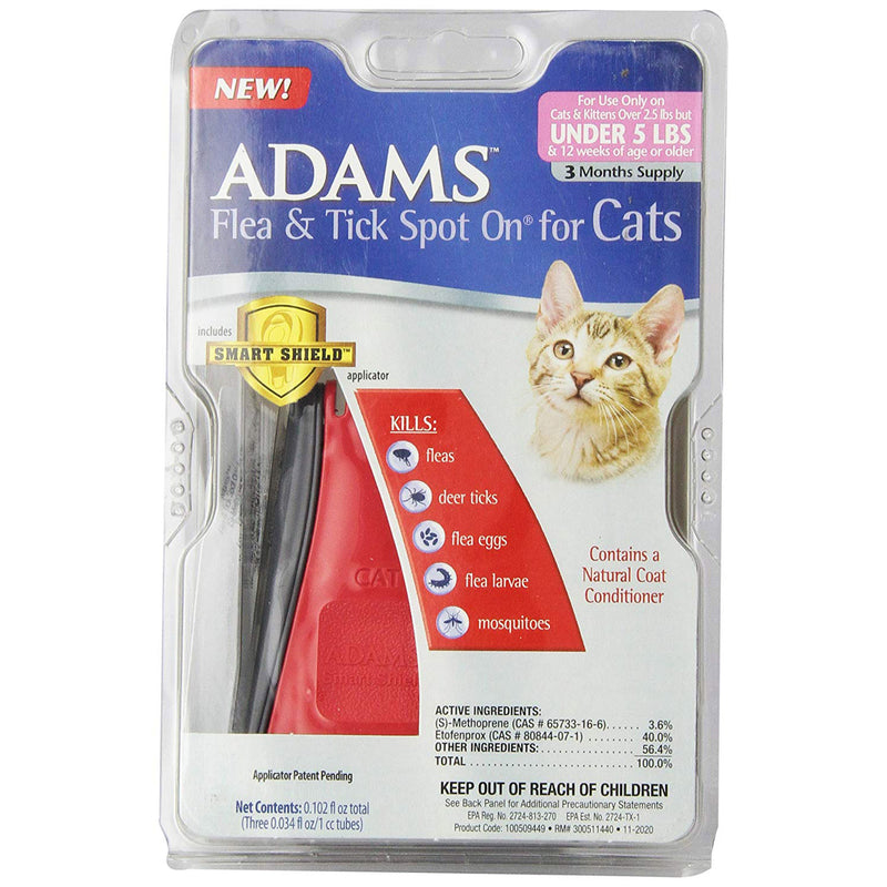 Load image into Gallery viewer, Adams Plus Flea and Tick Spot on Cats 3 Month Supply
