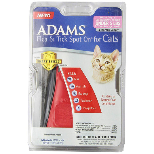 Adams Plus Flea and Tick Spot on Cats 3 Month Supply