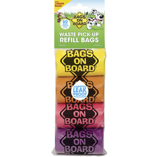 Bags on Board Waste Pick-Up Refill Bags 60 count