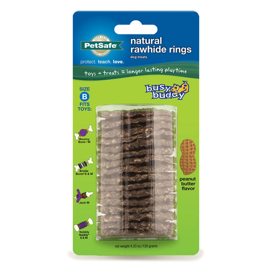 PetSafe Busy Buddy Peanut Butter Rawhide Ring