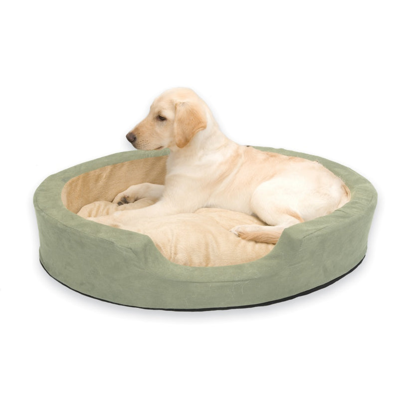 Load image into Gallery viewer, K&amp;H Pet Products Thermo Snuggly Sleeper Oval Pet Bed
