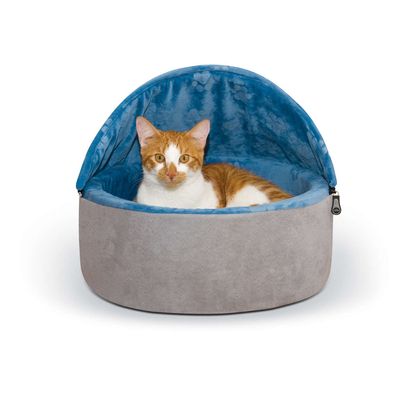 Load image into Gallery viewer, K&amp;H Pet Products Self-Warming Kitty Bed Hooded Small

