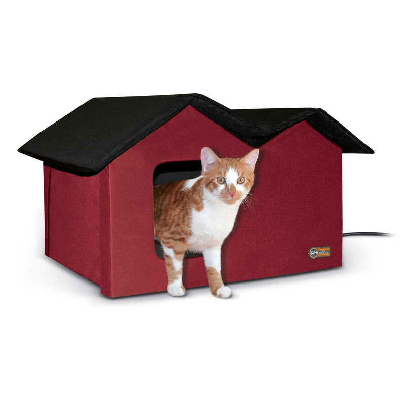 Load image into Gallery viewer, K&amp;H Pet Products Heated Outdoor Kitty House Extra Wide
