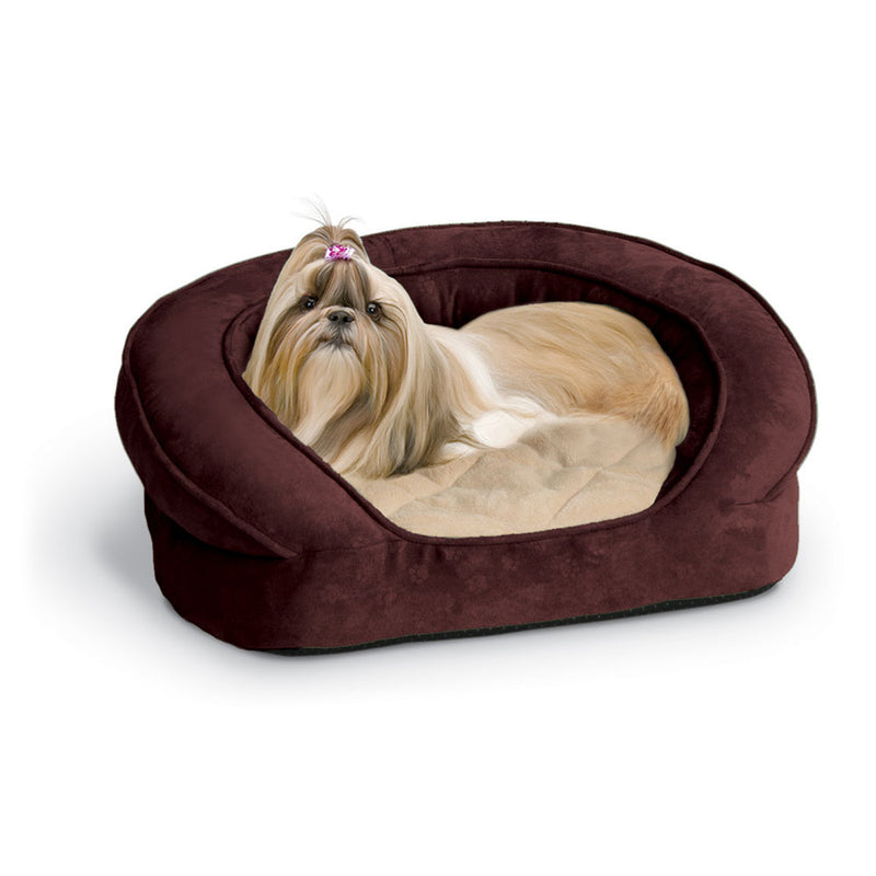 Load image into Gallery viewer, K&amp;H Pet Products Deluxe Ortho Bolster Sleeper Pet Bed Medium
