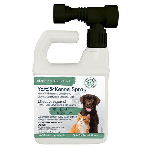 Natural Flea and Tick Spray for Yards and Kennels 32 ounces