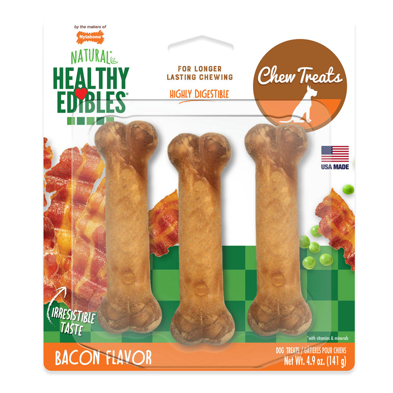 Load image into Gallery viewer, Nylabone Healthy Edibles Longer Lasting Bacon Treats Regular
