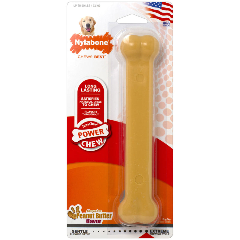 Load image into Gallery viewer, Nylabone Power Chew Peanut Butter Dog Chew Toy
