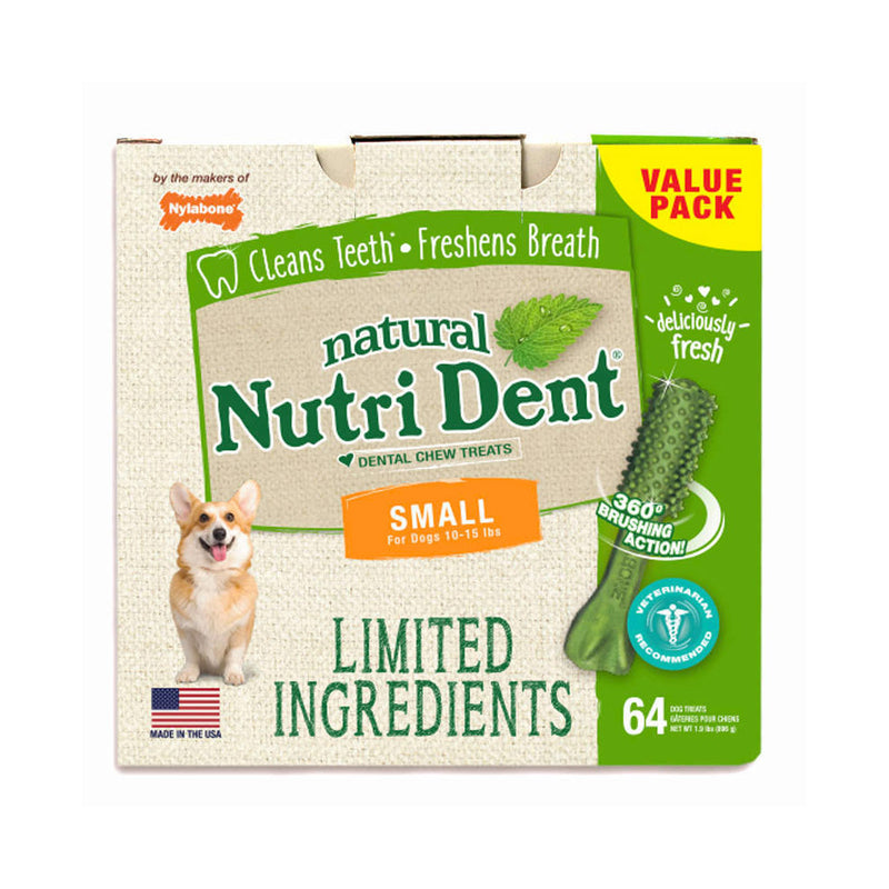 Load image into Gallery viewer, Nylabone Nutri Dent Limited Ingredient Dental Chews Fresh Breath Small

