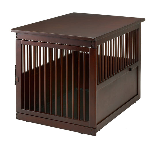 Richell Wooden End Table Dog Crate